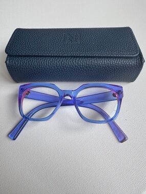 Kirk & Kirk Kit K11 Eyeglasses Pink Blue Acrylic Frames 49-17-145 France